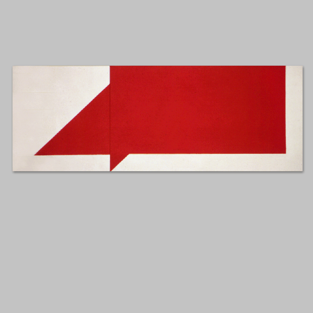 Robert Huot - Red Aqqie / 1966 / Acrylic on Canvas / 60” x 162”