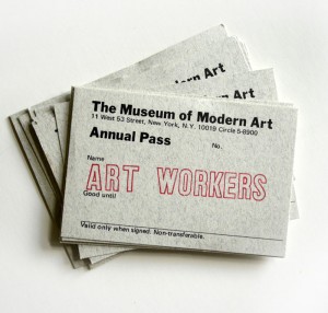 MOMA Art Workers Pass