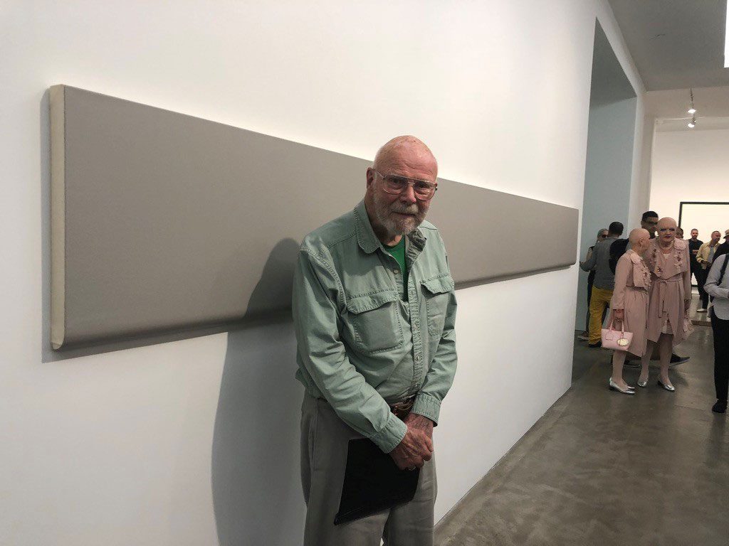 Robert Huot with Sulfur-Bottom, 1967, at 50th Anniversary of Paula Cooper Gallery NYC