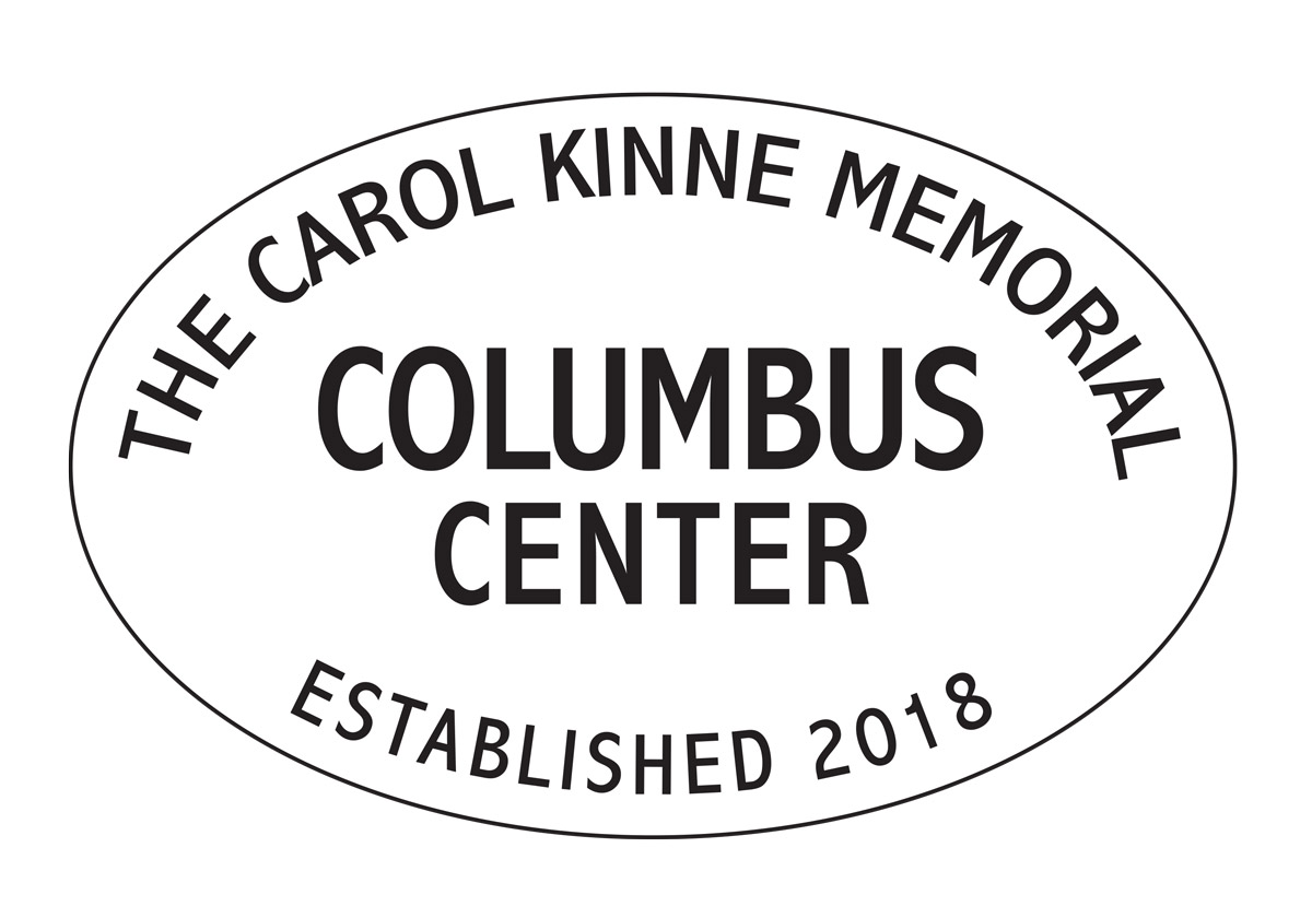 Sign for Carol Kinne Memorial - Columbus Center